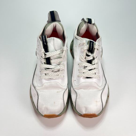 Reebok Zig Dynamica White Green Low Athletic Running Shoes Women's Size 8.5 - Picture 3 of 11